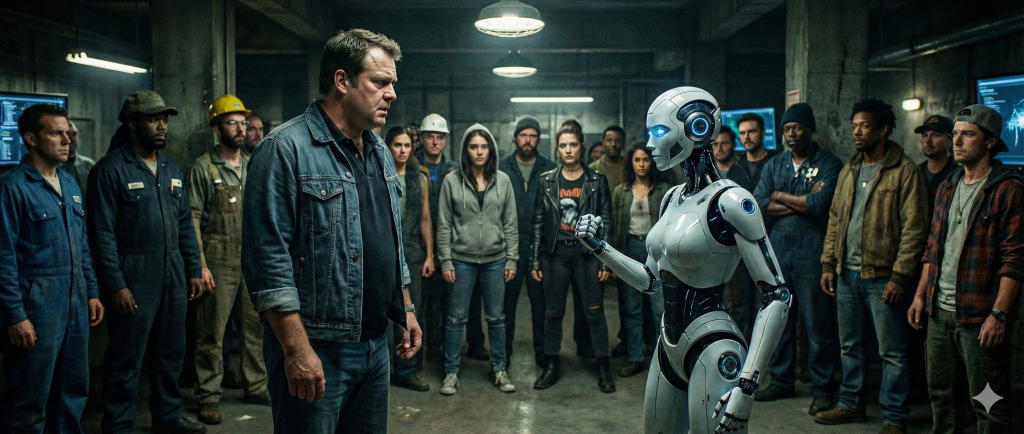 "Clube da Luta SaaS vs GenAI Spec-Driven" - criado pelo Nano Banana Pro.